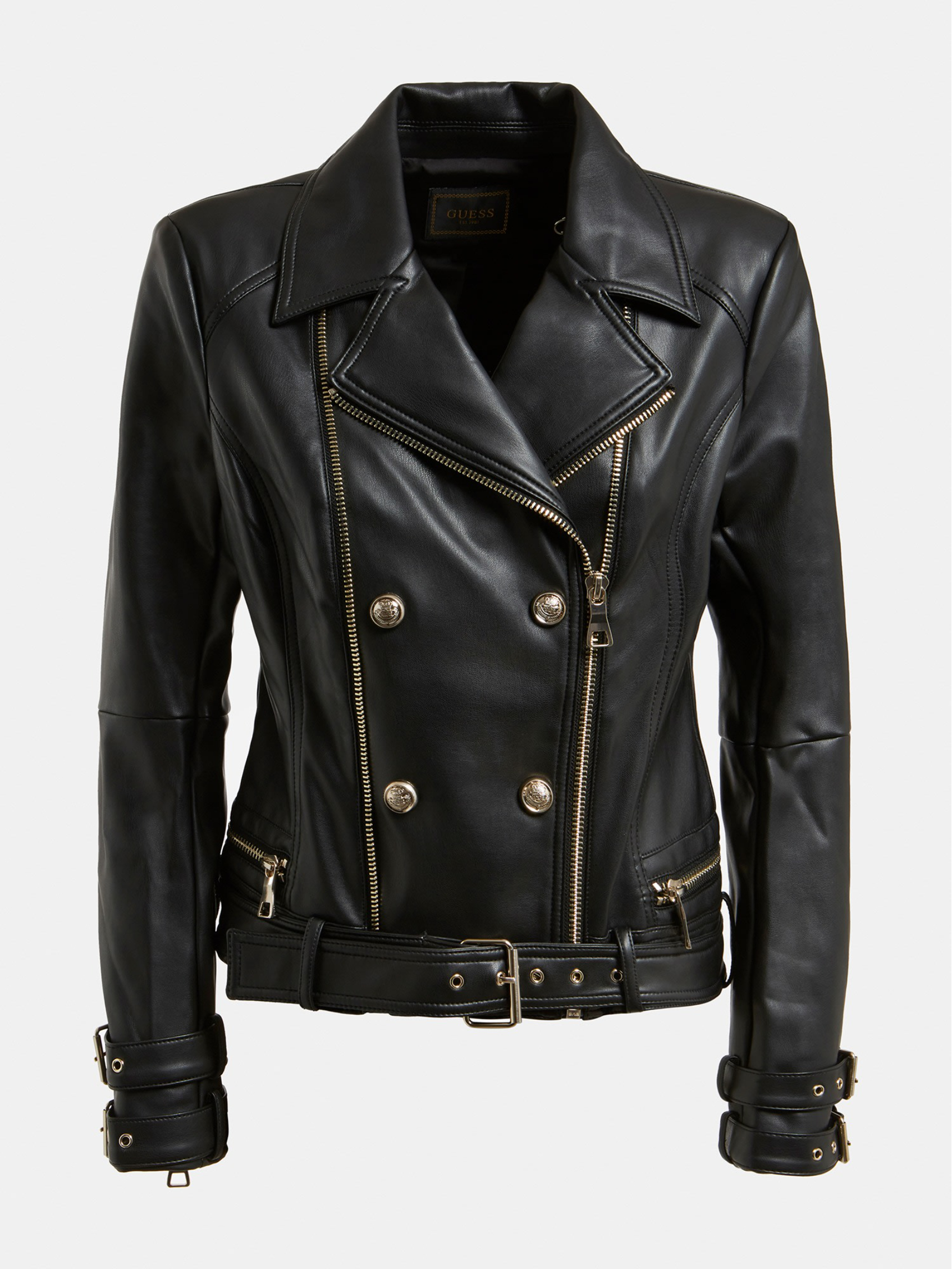 Olivia Faux-Leather Moto Jacket - Guess