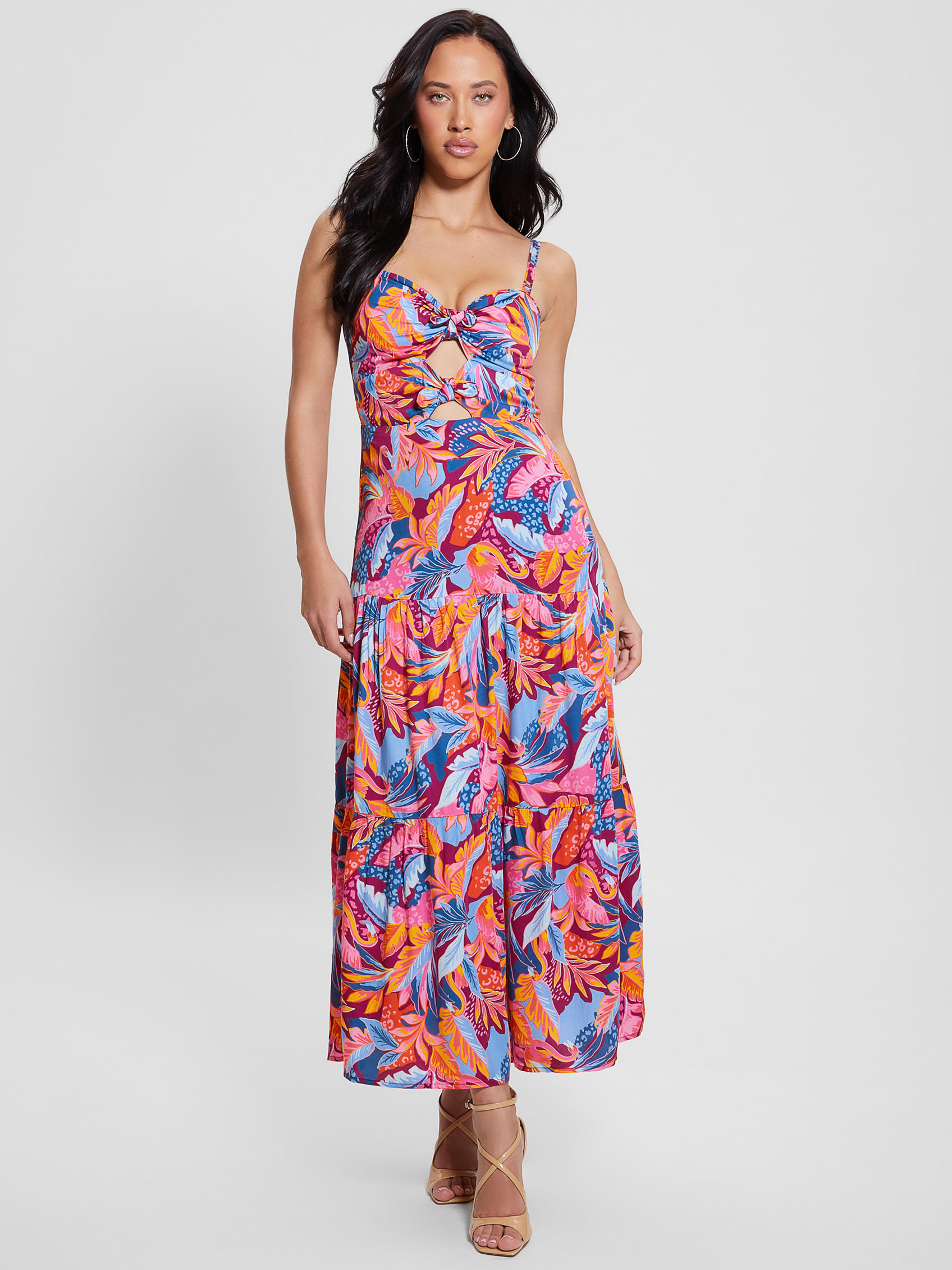 Tropical Printed Maxi Dress - Guess