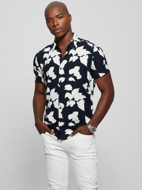 ECO Rayon Shadow Floral Shirt