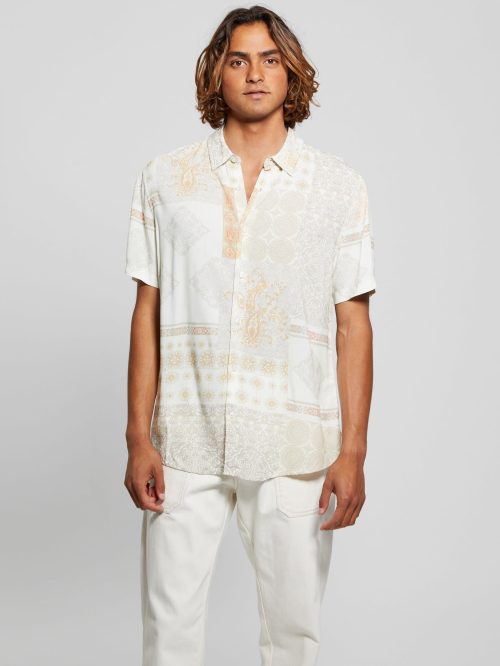 ECO Rayon Patchwork Shirt