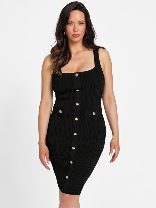 Marciano Janet Ribbed Knit Sweater Dress