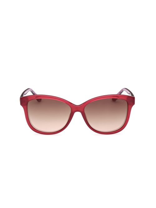 Round Sunglasses – Black & Bordeaux