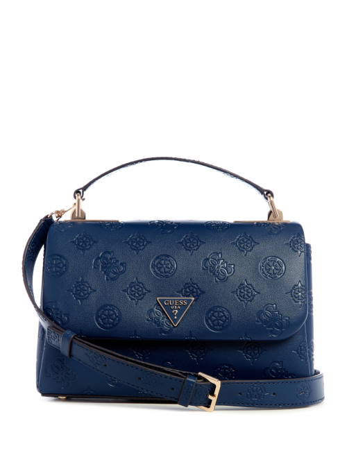 Tisha 4G Peony Logo Top Handle Flap Handbag