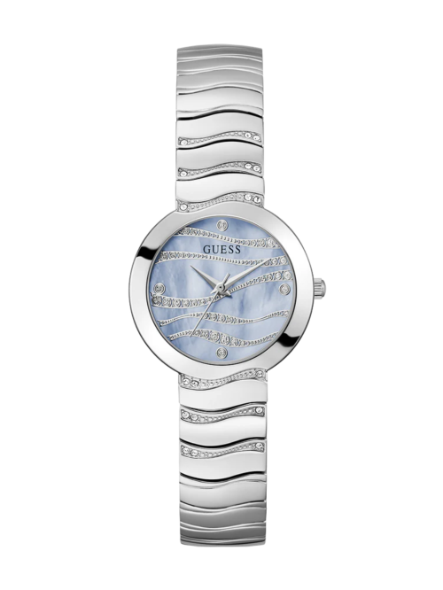GUESS Ladies Silver Tone Analog Watch