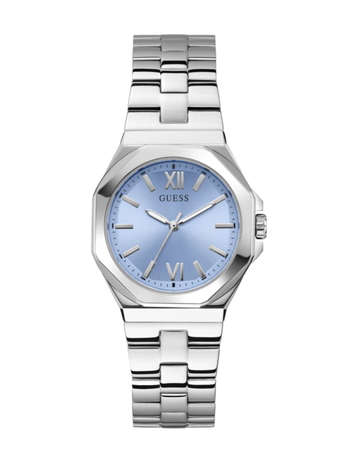 GUESS Ladies Silver Tone Analog Watch