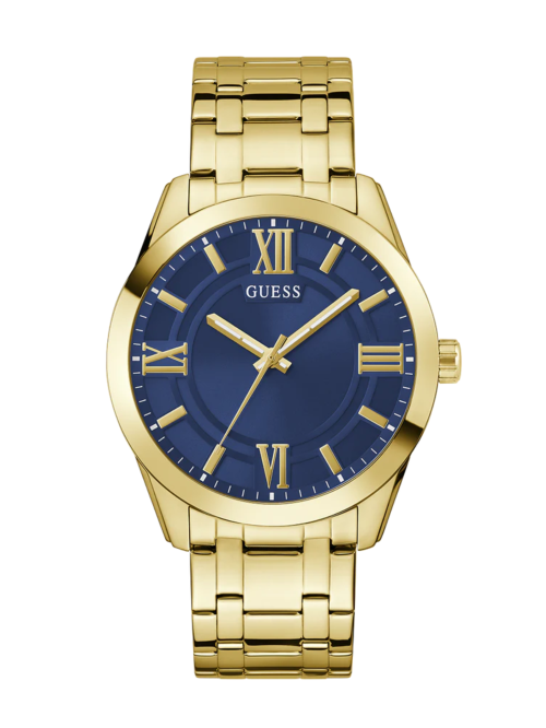 GUESS Mens Gold Tone Analog Watch