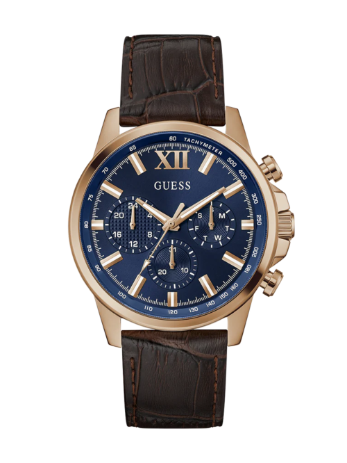 GUESS Mens Brown Multi-function Watch