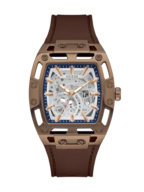 GUESS Mens Brown Coffee Automatic Watch