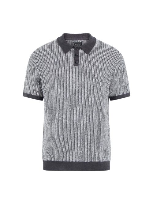 isaac textured polo shirt