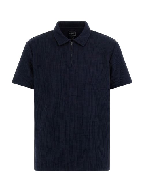 Eco Percy Textured Zip Polo