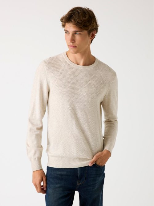 Jamaar Crewneck Stitched Sweater
