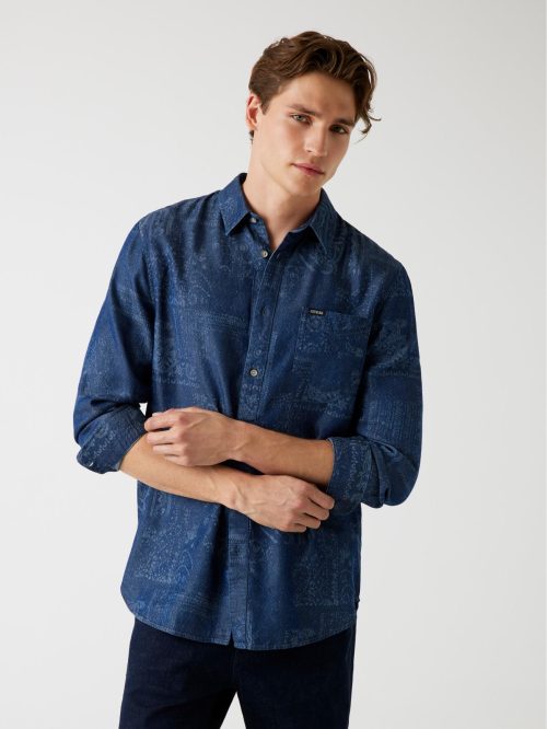 Eco Printed Bandana Twill Overshirt
